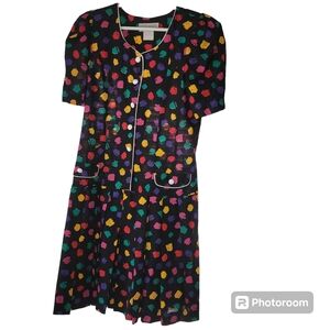 Vintage Pegaso multi color dress